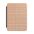Plaid Kindle Case – Cozy Orange Buffalo Check E-Reader Cover